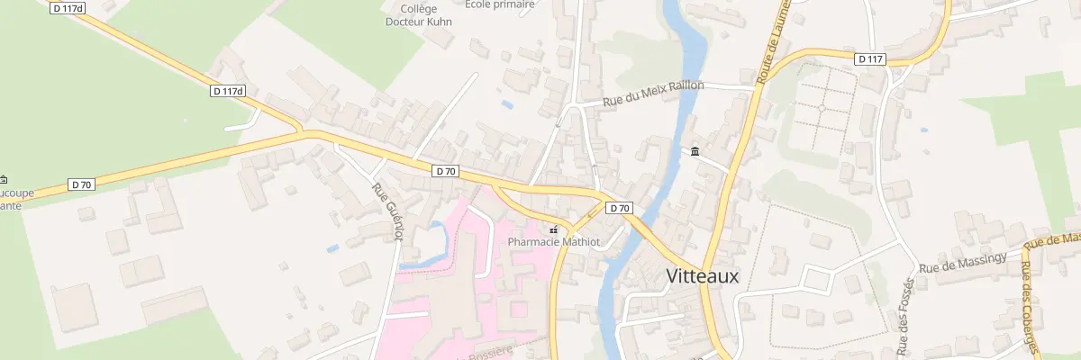 Plan du 10 Rue Edmé Millot à Vitteaux