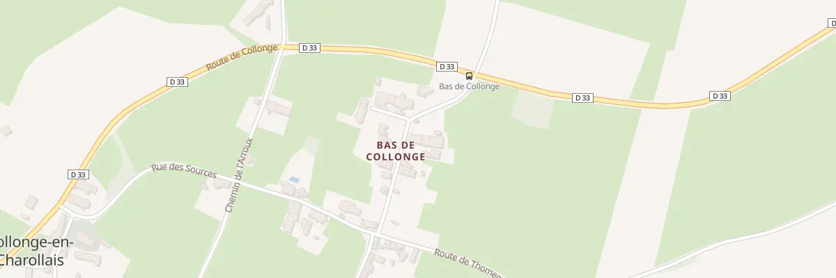 Plan du 5 Rue du Bas de Collonge à Collonge-en-Charollais