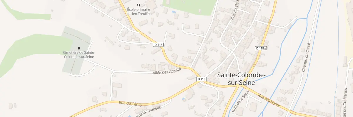 Plan du 6 Rue de la Croix de la Borde à Sainte-Colombe-sur-Seine