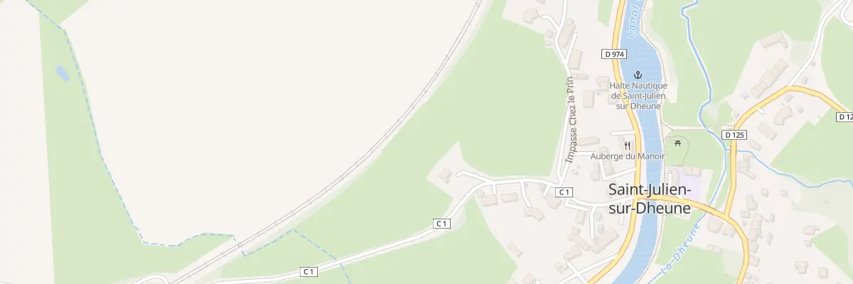 Plan du 174 Rte de Montlucon à Saint-Julien-sur-Dheune