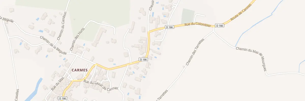 Plan du 5028 Carmes à Sabran
