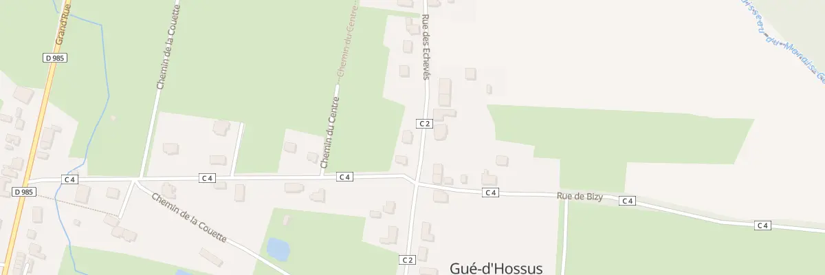 Plan du 1 Rue des Echeves à Gué-d’Hossus