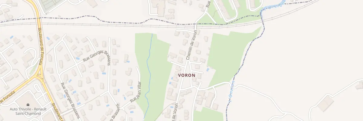 Plan du 9 Che de Voron à Saint-Chamond