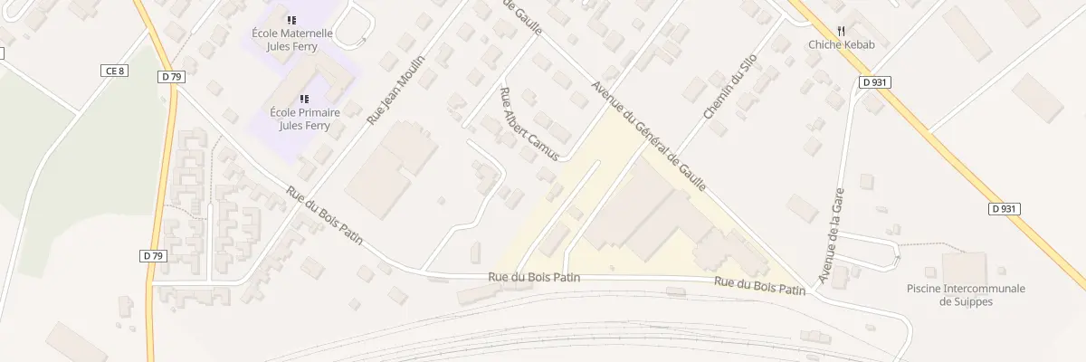 Plan du 7 Rue Albert Camus à Suippes