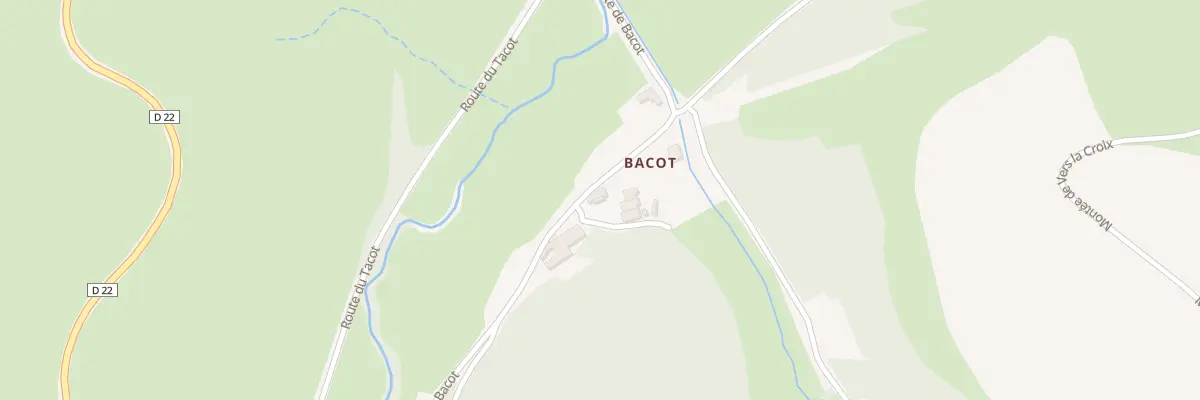 Plan du 271 Rte de Bacot à Deux-Grosnes