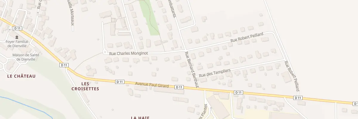 Plan du 1 Rue Charles Monginot à Dienville