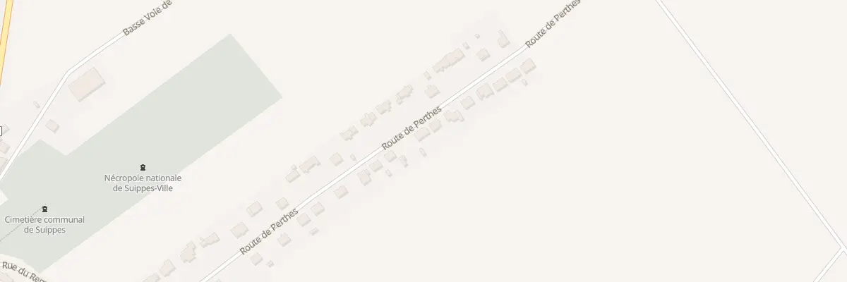 Plan du 28 Rte de Perthes à Suippes