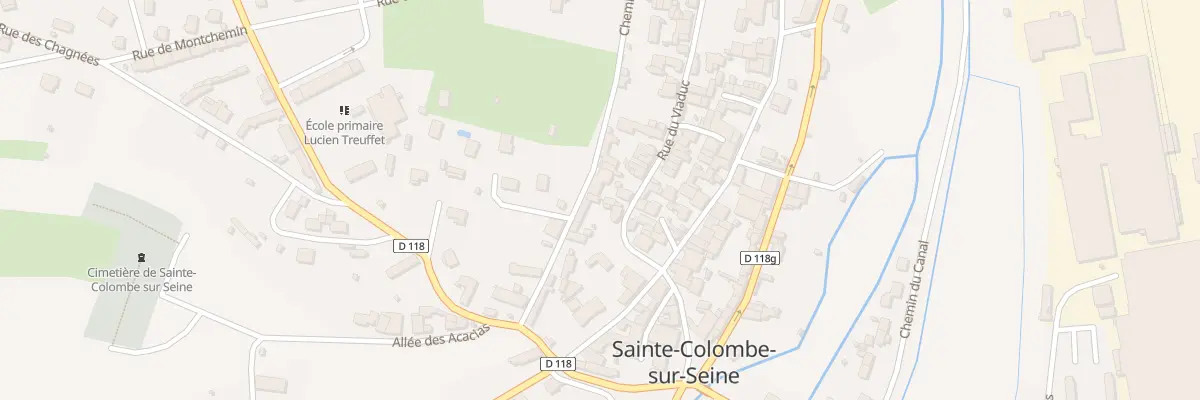 Plan du 9 Rue du Viaduc à Sainte-Colombe-sur-Seine