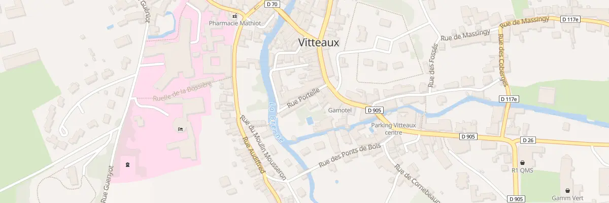 Plan du 3 Rue Portelle à Vitteaux