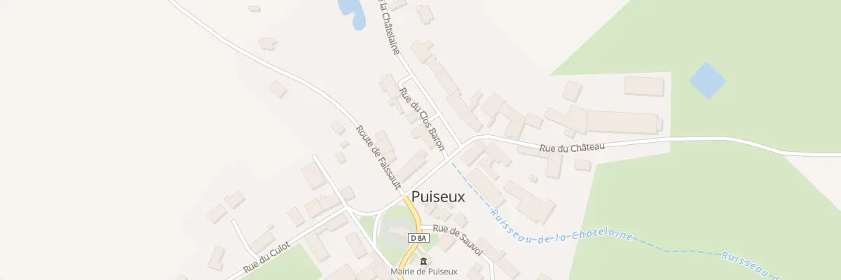 Plan du 4 Rue du Clos Baron à Puiseux