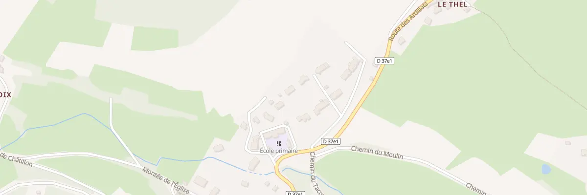 Plan du 196 Imp de l’Ecole aux Ardillats