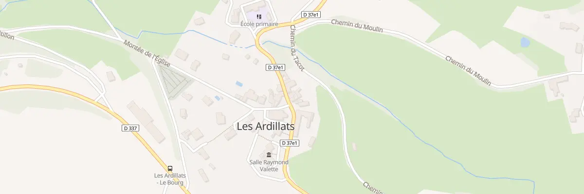Plan du 684 Rte des Ardillats aux Ardillats