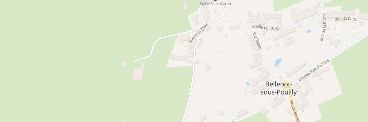Plan du 11 Rue de la Maix à Bellenot-sous-Pouilly