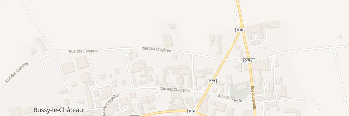 Plan du 12 Rue des Crayères à Bussy-le-Château