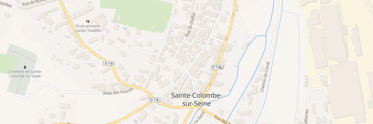 Plan du 9013 Pl du Marché à Sainte-Colombe-sur-Seine