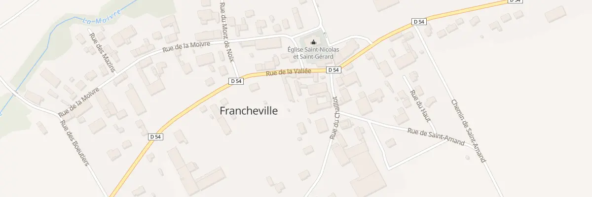 Plan du 25 Rue de la Vallee à Francheville