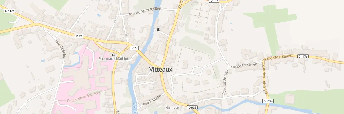 Plan du 4 Rue Pelletier de Chambure à Vitteaux