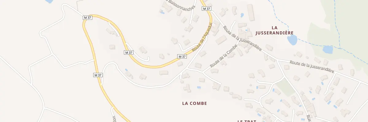 Plan du 821 Rte de l’Aqueduc à Cellieu