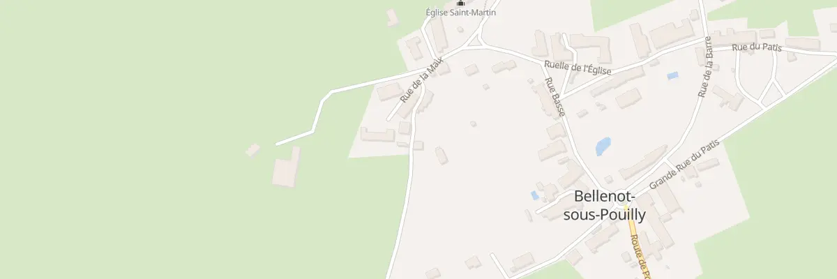 Plan du 3 Rue de la Levée à Bellenot-sous-Pouilly