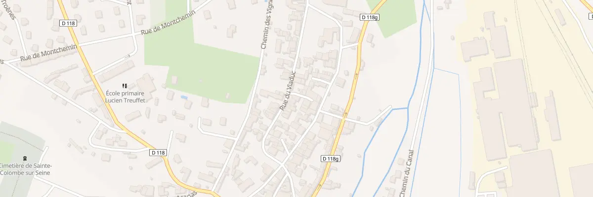Plan du 28 Rue du Viaduc à Sainte-Colombe-sur-Seine