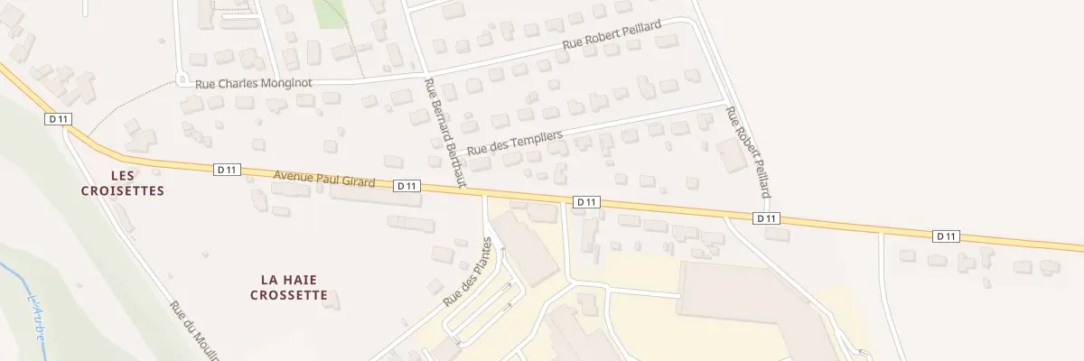 Plan du 83 Av Paul Girard à Dienville