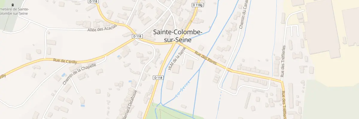 Plan du 9005 Hlm de la Seine à Sainte-Colombe-sur-Seine