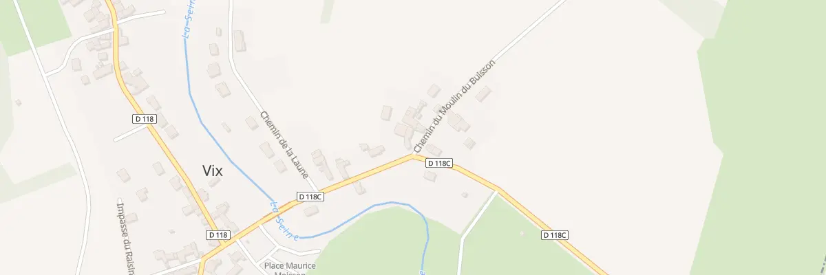 Plan du 2 Che du Moulin du Buisson à Vix
