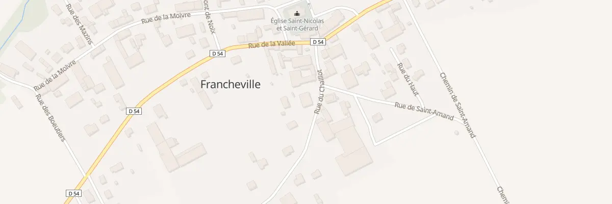 Plan du 1 Rue de Saint Amand à Francheville