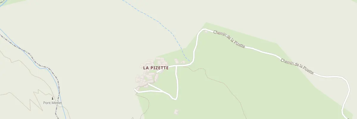 Plan du 5030 La Pizette à Pranles