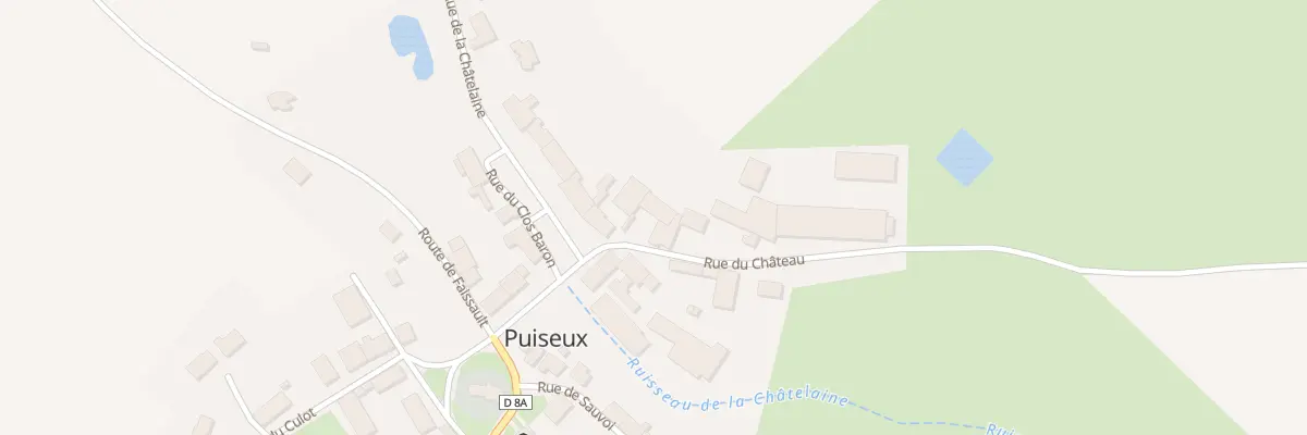 Plan du 2 Rue du Chateau à Puiseux