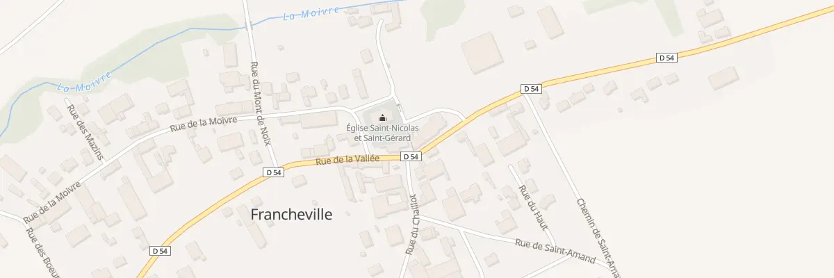 Plan du 30 Rue de la Vallee à Francheville