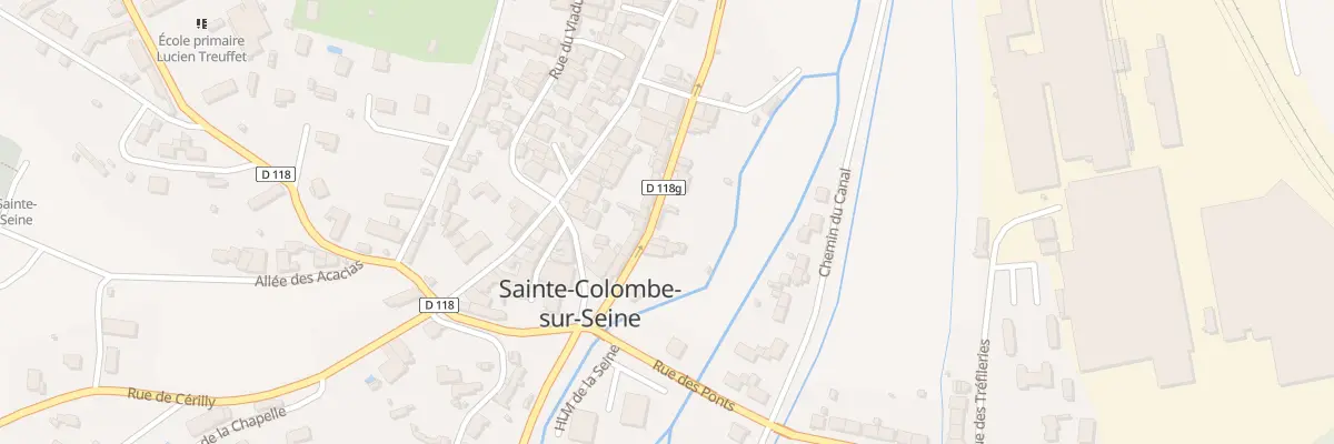 Plan du 6 Rue du Moulin à Sainte-Colombe-sur-Seine