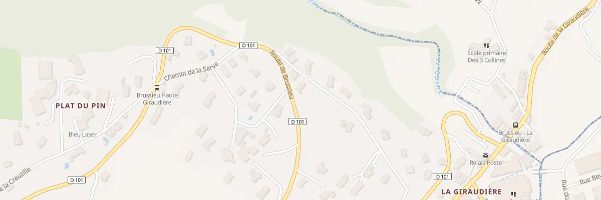 Plan du 21 Rue de la Voie Romaine à Brussieu