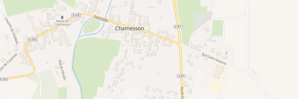 Plan de Rle du Morets à Chamesson