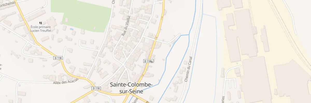 Plan du 12 Rue du Moulin à Sainte-Colombe-sur-Seine