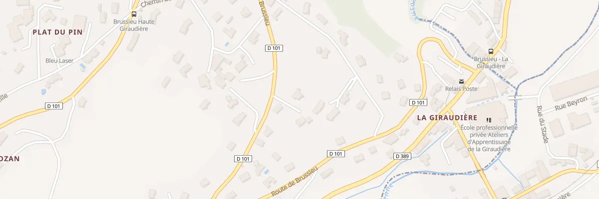 Plan du 42 Rte de Brussieu à Brussieu