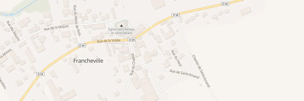 Plan du 6 Rue de Saint Amand à Francheville