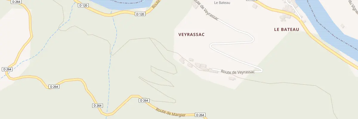 Plan du 5019 Veyrassac à Beauvène