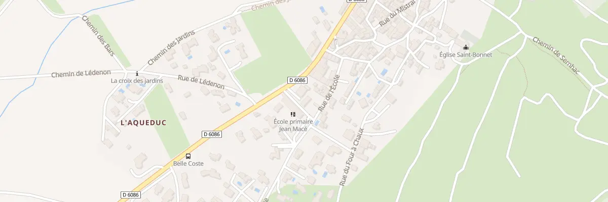 Plan du 291 N Rn 86 à Saint-Bonnet-du-Gard