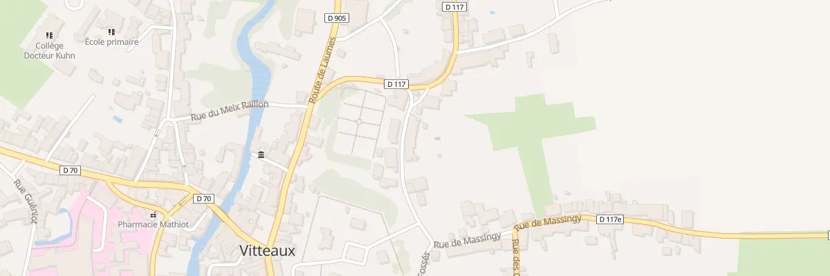 Plan du 5 Rue du Châtelet à Vitteaux