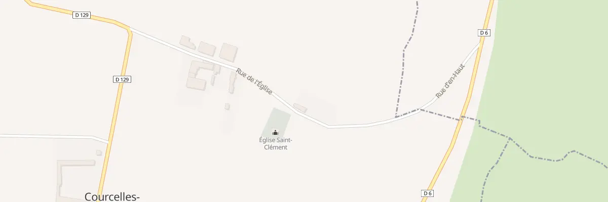 Plan du 7 Rue de l’Église à Courcelles-sur-Voire