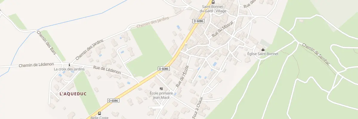 Plan du 231 N Rn 86 à Saint-Bonnet-du-Gard