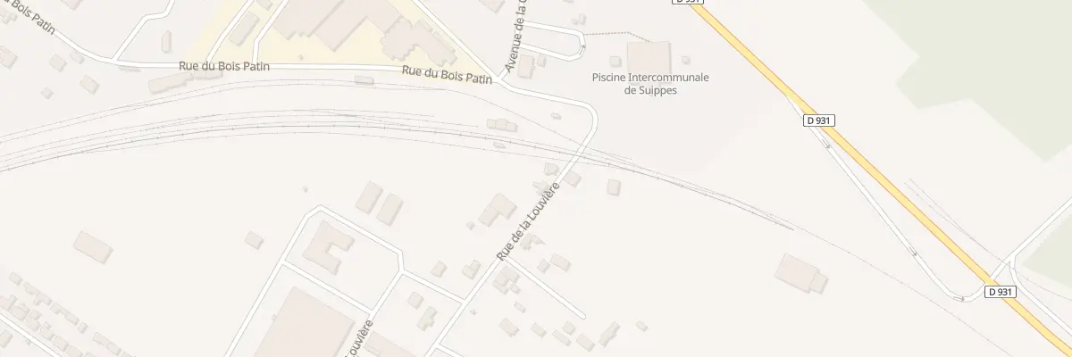 Plan du 1 Che de la Louvière à Suippes