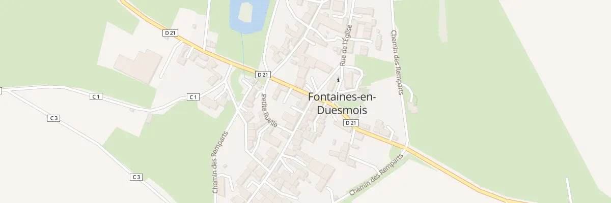 Plan du 2 Vc La Grande Rue à Fontaines-en-Duesmois