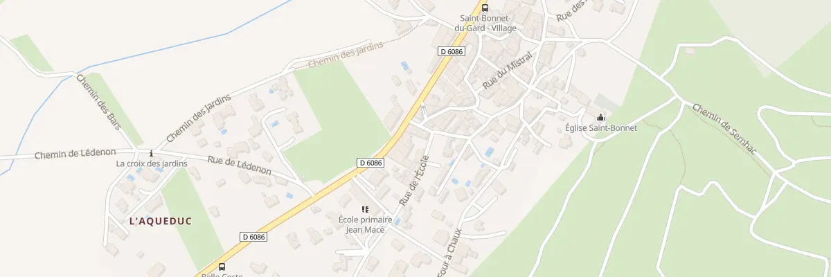 Plan du 12 Pl du Calvaire à Saint-Bonnet-du-Gard