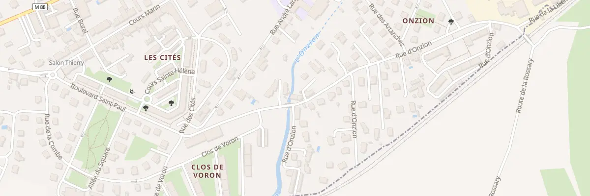 Plan du 3 Rue d’Onzion à L’Horme