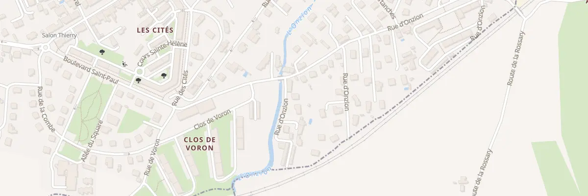 Plan du 14 Rue d’Onzion à L’Horme