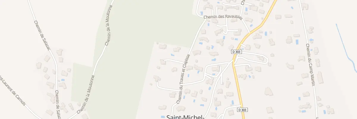 Plan du 5184 Che du Traves et Clapisse à Saint-Michel-d’Euzet