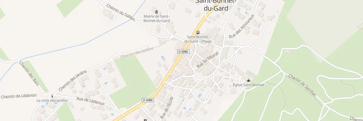 Plan du 135 Rte Rd 6086 à Saint-Bonnet-du-Gard