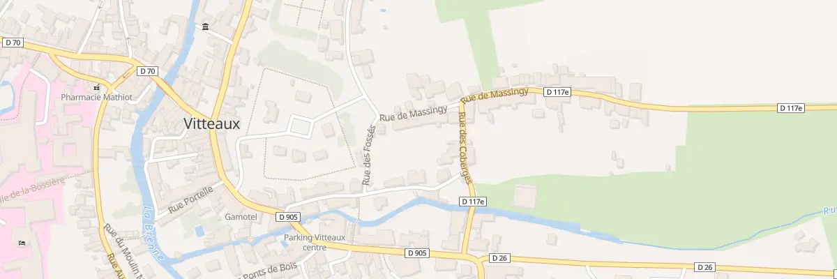 Plan du 6 Rue de Massingy à Vitteaux